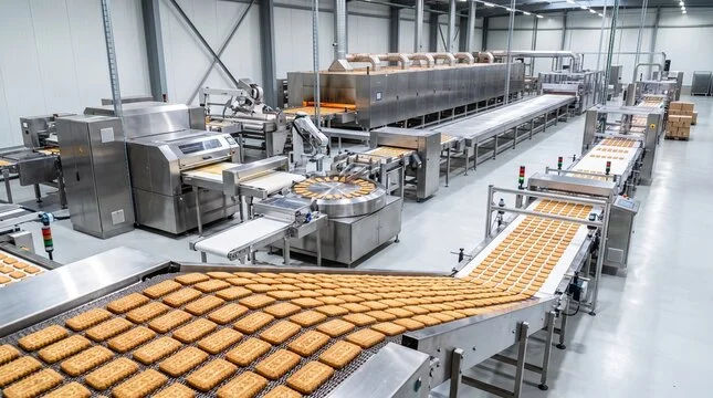 Modern food production and manufacturing facility